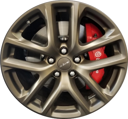 Dodge Durango 2019-2020 powder coat bronze 20x10 aluminum wheels or rims. Hollander part number ALY2664U55, OEM part number 6QE64NTSAA.