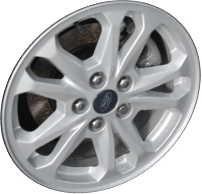 Ford Transit Connect 2019-2023 powder coat silver 16x6.5 aluminum wheels or rims. Hollander part number ALY10238, OEM part number KT1Z1007A.