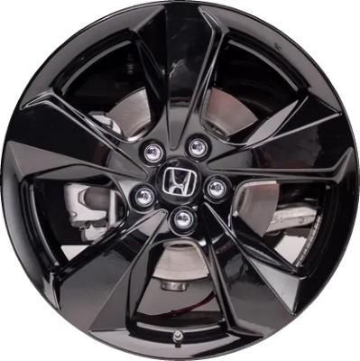 Honda Passport 2019-2021 powder coat black 20x8.5 aluminum wheels or rims. Hollander part number ALY63155U45, OEM part number 42800TGSA10.