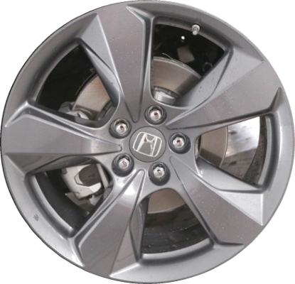 Honda Passport 2019-2021 powder coat grey 20x8.5 aluminum wheels or rims. Hollander part number ALY63155U20, OEM part number 42800TGSA00.