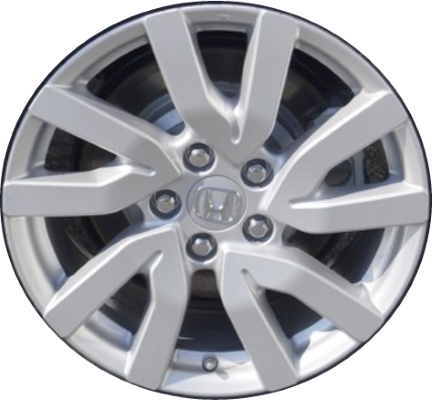 Honda Pilot 2019-2021 powder coat silver 18x8 aluminum wheels or rims. Hollander part number ALY63148U20, OEM part number 42700TG7A61.