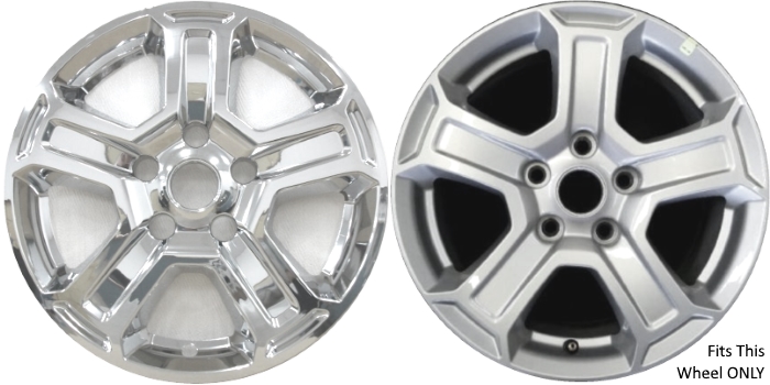 Single IMP-420X/7920PC Jeep Wrangler Chrome Wheel Skin (Hubcap/Wheelcover) 17 Inch