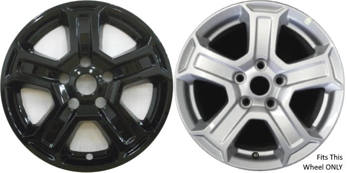 Single IMP-420BLK/7920GB Jeep Wrangler Black Wheel Skin (Hubcap/Wheelcover) 17 Inch