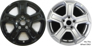 Single IMP-420BLK/7920GB Jeep Wrangler Black Wheel Skin (Hubcap/Wheelcover) 17 Inch