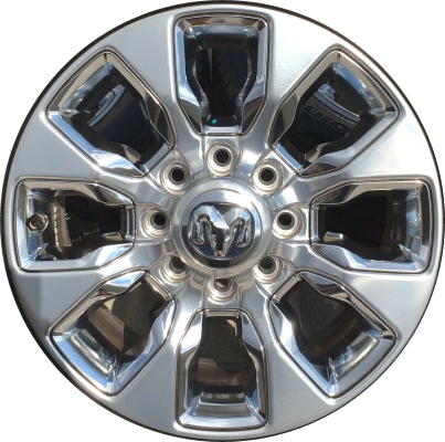 Dodge Ram 2500 2019-2024, Ram 3500 SRW 2019-2024 powder coat hyper grey 20x8 aluminum wheels or rims. Hollander part number 2696U78, OEM part number 6MH983Z0AA.