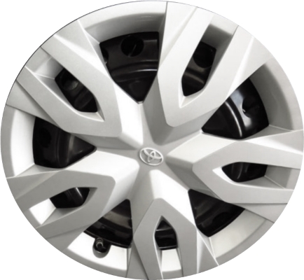 Toyota C-HR 2018-2021 Toyota Corolla Cross 2022-2023, Plastic 5 Double Spoke, Single Hubcap or Wheel Cover For 17 Inch Steel Wheels. Hollander Part Number H61189.