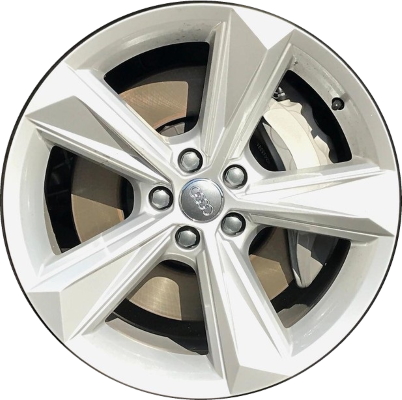 Audi Q7 2020-2025 powder coat silver 19x8.5 aluminum wheels or rims. Hollander part number ALY12052/95003, OEM part number 4M0601025BN.
