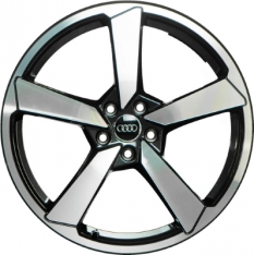 ALY59113 Audi TT Wheel/Rim Black Machined #8S0601025AM