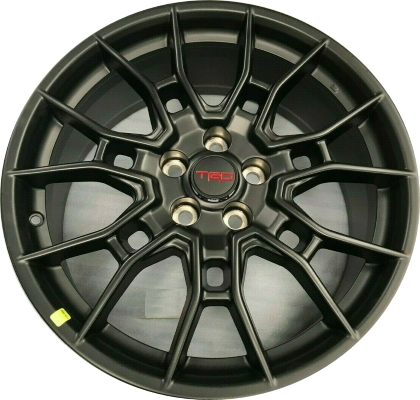 Toyota Avalon 2020-2022, Camry 2020-2023 powder coat black 19x8.5 aluminum wheels or rims. Hollander part number 75246, OEM part number PT758-03200-02.