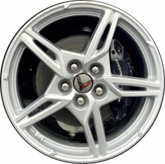 ALY14007U20 Chevrolet Corvette Wheel/Rim Silver Painted #84785086