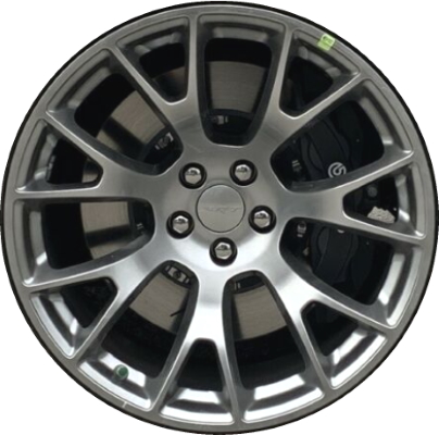 Dodge Challenger RWD 2020-2023, Charger RWD 2020-2023 powder coat hyper grey 20x11 aluminum wheels or rims. Hollander part number 2719, OEM part number 6UQ25MALAA.