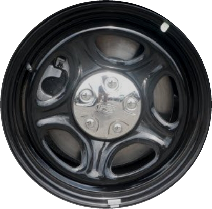 Ford Explorer 2020-2025 powder coat black 18x8 steel wheels or rims. Hollander part number STL10274, OEM part number LB5Z1015B.