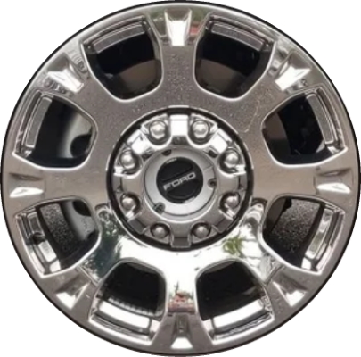 Ford F-250 2020-2022, F-350 SRW 2020-2022 chrome 20x8 aluminum wheels or rims. Hollander part number 10291, OEM part number LC3Z1007G.