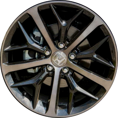 ALY63163U Honda Civic Wheel/Rim Black Machined #42700TGGAB2