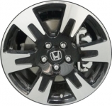 ALY64105U46 Honda Ridgeline Wheel/Rim Black Machined #42700T6ZA41