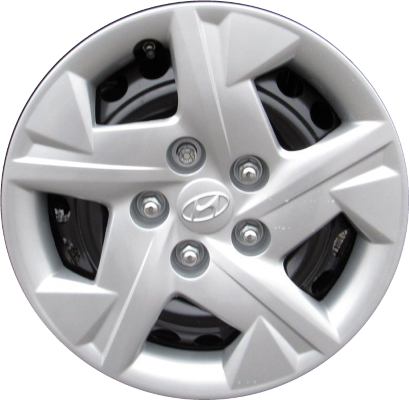 Hyundai Venue 2020-2022, Plastic 5 Spoke, Single Hubcap or Wheel Cover For 15 Inch Steel Wheels. Hollander Part Number H55583.