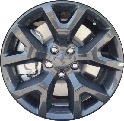 Jeep Cherokee 2020 powder coat charcoal 17x7.5 aluminum wheels or rims. Hollander part number ALY9131U30/9246, OEM part number 1UT91RNWAB.