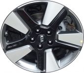 ALY74816 KIA SOUL Wheel/Rim Grey Machined #52910K0300