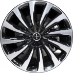 ALY10240 Lincoln Aviator Wheel/Rim Black Machined #LC5Z1007E