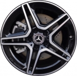 ALYMT022U45 Mercedes-Benz A220, A250, CLA250 Wheel/Rim Black Machined #17740115007X23