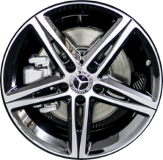 ALY85725 Mercedes-Benz A220, A250 Wheel/Rim Black Machined #17740107007X23