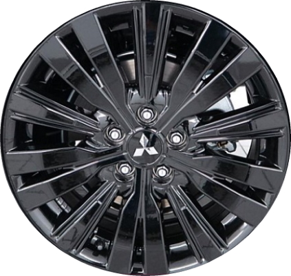 Mitsubishi Outlander 2020 powder coat black 18x7 aluminum wheels or rims. Hollander part number ALY96562U45/180318, OEM part number Not Yet Known.