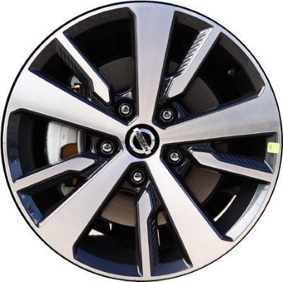 Nissan LEAF 2020-2022 charcoal machined 16x6.5 aluminum wheels or rims. Hollander part number ALY62806, OEM part number 403003NF0E.