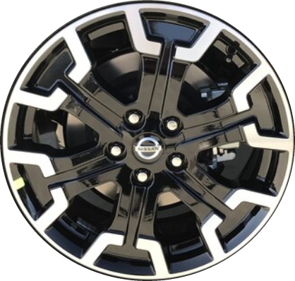 Nissan Pathfinder 2019-2020 black machined 18x7.5 aluminum wheels or rims. Hollander part number ALY96469/180325, OEM part number 403001A53D.