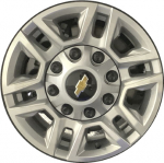 ALY5948 Chevrolet Silverado, GMC Sierra 2500 Wheel/Rim Silver Machined #23376244