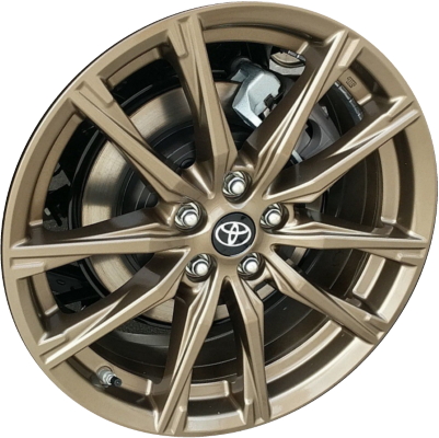 Toyota 86 2020 powder coat bronze 17x7 aluminum wheels or rims. Hollander part number ALY68841U55, OEM part number SU00308265.