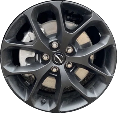 Chrysler Pacifica Limited 2021-2025 powder coat charcoal 20x7.5 aluminum wheels or rims. Hollander part number ALY95054U30/200259, OEM part number 4755555AA.