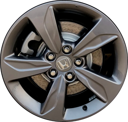 Honda Odyssey 2021-2022 powder coat charcoal 18x7.5 aluminum wheels or rims. Hollander part number ALY64119C, OEM part number 42700-THR-A71.