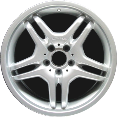 Mercedes-Benz CLK55 2006, CLK550 2008-2009, CLK63 2008-2009 powder coat hyper silver 18x7.5 aluminum wheels or rims. Hollander part number 85141U77, OEM part number 2094014802, B66031310.