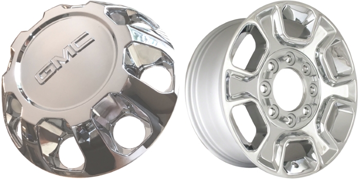 C97376 GMC Sierra 2500, 3500 OEM Chrome Center Cap #22909154