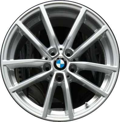 BMW 330i 2019-2020, M340i 2020 powder coat silver 17x7.5 aluminum wheels or rims. Hollander part number 86490, OEM part number 36116883520.
