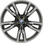 ALYCC032 BMW X5, X6 Wheel/Rim Charcoal Machined #36118072003