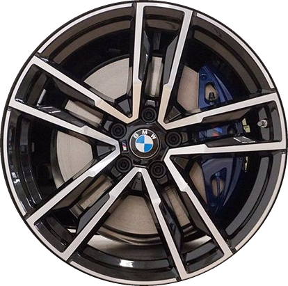BMW Z4 2019-2023 powder coat black or black machined 19x9 aluminum wheels or rims. Hollander part number ALY86549U, OEM part number 36118089876, 36118091763.