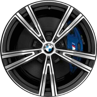 BMW 330e 2021-2023, 330i 2020-2024, 430i 2021-2023, M240i 2022, M340i 2020-2022, M440i 2021-2023 charcoal machined 19x8 aluminum wheels or rims. Hollander part number, OEM part number 36118089896.