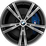 ALYCC027 BMW 330e, 330i, 430i, M240i, M340i, M440i Wheel/Rim Charcoal Machined #36118089896