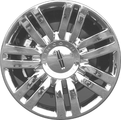 Lincoln Mark LT 2006-2008, Navigator 2006-2014 chrome 20x8.5 aluminum wheels or rims. Hollander part number 3651A, OEM part number AL7Z1007A, 7L7Z1007K.