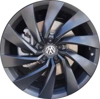Volkswagen Arteon 2019-2023 powder coat charcoal 20x8 aluminum wheels or rims. Hollander part number ALY70066, OEM part number 3G8601025D2ZT.