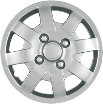 408s 14 Inch Aftermarket Silver Hubcaps/Wheel Covers Set