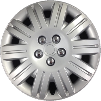 419s 15 Inch Aftermarket Silver Hubcaps/Wheel Covers Set