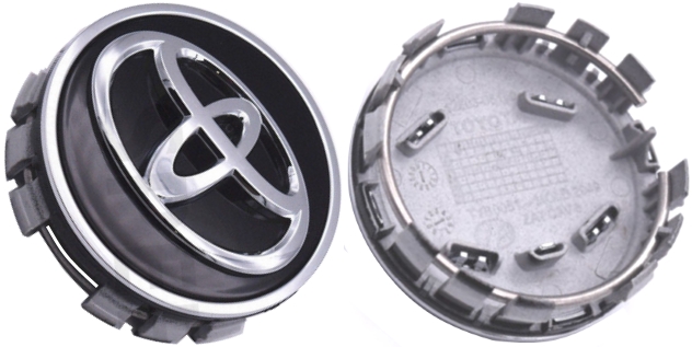 Toyota Machined Logo Wheel Center Cap Set X4 Avalon Solara Genuine OEM 2 1/2"