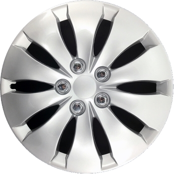 439s 16 Inch Aftermarket Silver Hubcaps/Wheel Covers Set