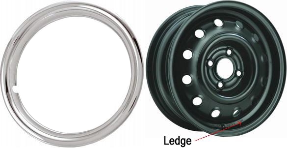 1518P Chrome Plastic 18 Inch Trim Rings