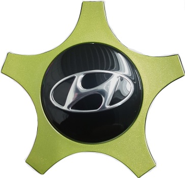 C70813G Hyundai Veloster OEM Green Center Cap #52960-2V000VE9