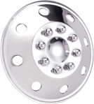 JAE5900 16 Inch Stainless Steel Truck, Van, RV Hubcaps/Wheelcovers Set