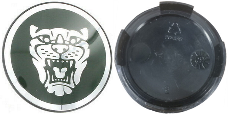 C59776 Jaguar S Type, X Type, XF Type, XJ, XJ8, XK, XK8  OEM Green Center Cap #C2C30080