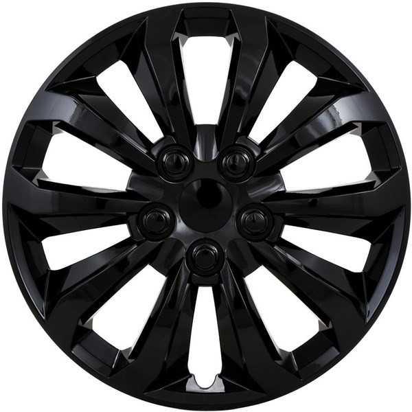 1061GB 14 Inch Aftermarket Black Hubcaps/Wheel Covers Set